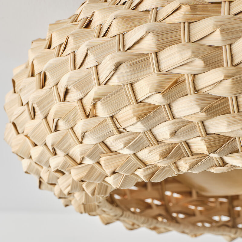 20.5" Farmhouse Antique Gold Caged Hand Woven Bamboo Ceiling Fan with Light and Remote for Bedroom, Hallway or Dining Hall image number 8