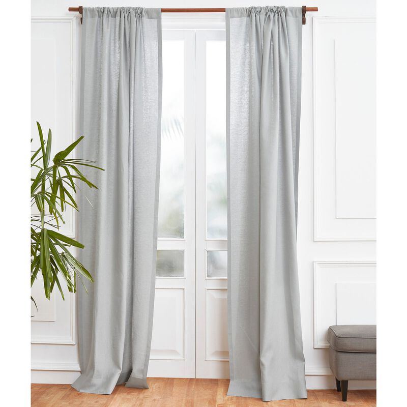 Solino Home 100% Pure Linen Curtain - Linen Curtain