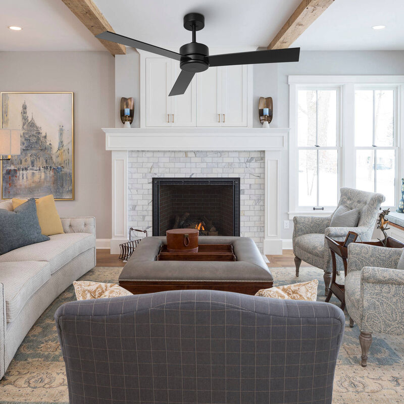 52" Modern 6-Speed DC Ceiling Fan with Remote