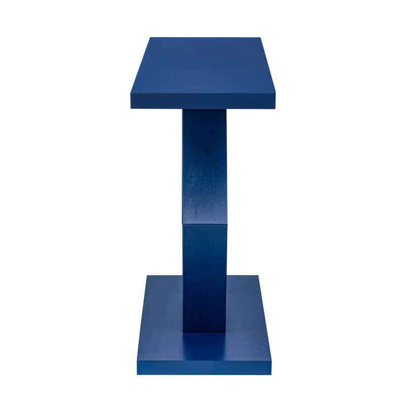 Merax Modern Entryway Table with Hollow Hexagon Leg Structure