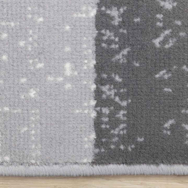 Novelle Home Functional Style Yellow Grey Geometric Blocks Rug, 4'7 x 6'7, 4'7 x 6'7
