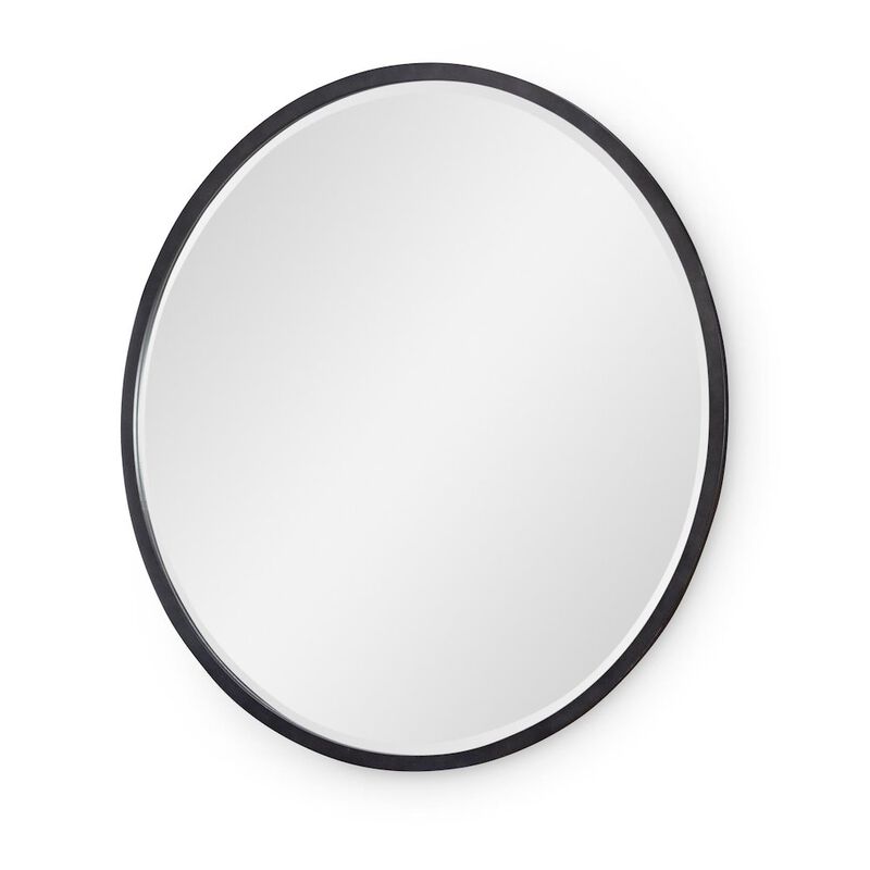 Legacy Classic Artisan's Place Round Mirror (Black Finish)