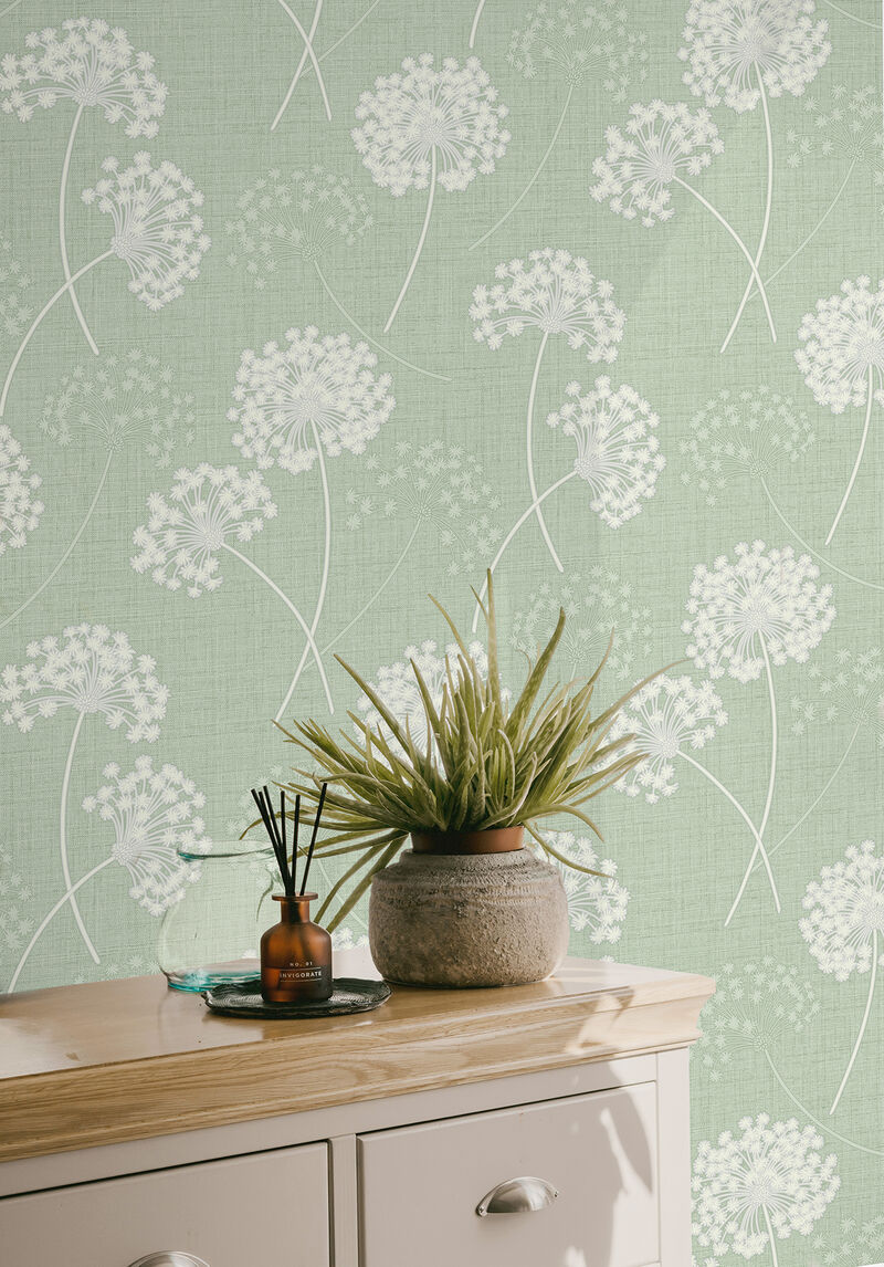 Grace Green Floral Wallpaper image number 4