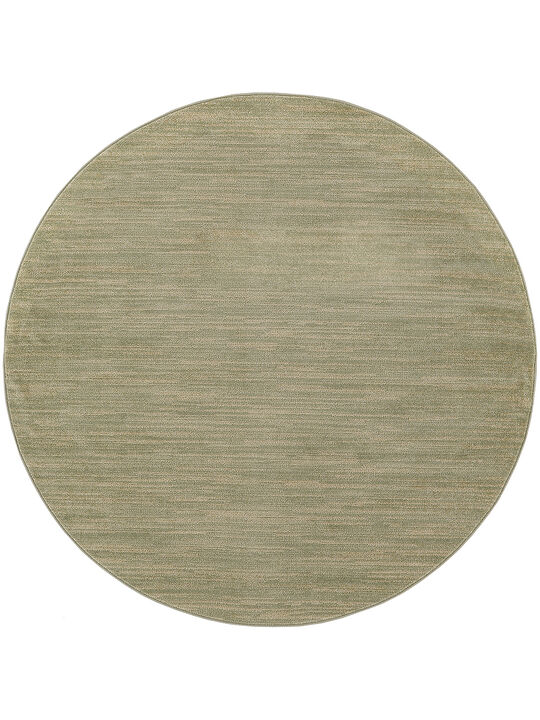 Nourison Essentials NRE01 Green/Gold 8' x Round Rug