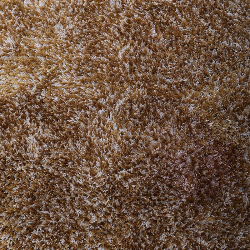 RUGSOTIC CARPETS HAND TUFTED SHAG POLYESTER ECO-FRIENDLY AREA RUGS  - 8'x10', Rectangle, Gold , Solid Plain Design, High Pile Thick Handmade Anti Skid Area Rugs for Living Room, Bed Room K00111 image number 4