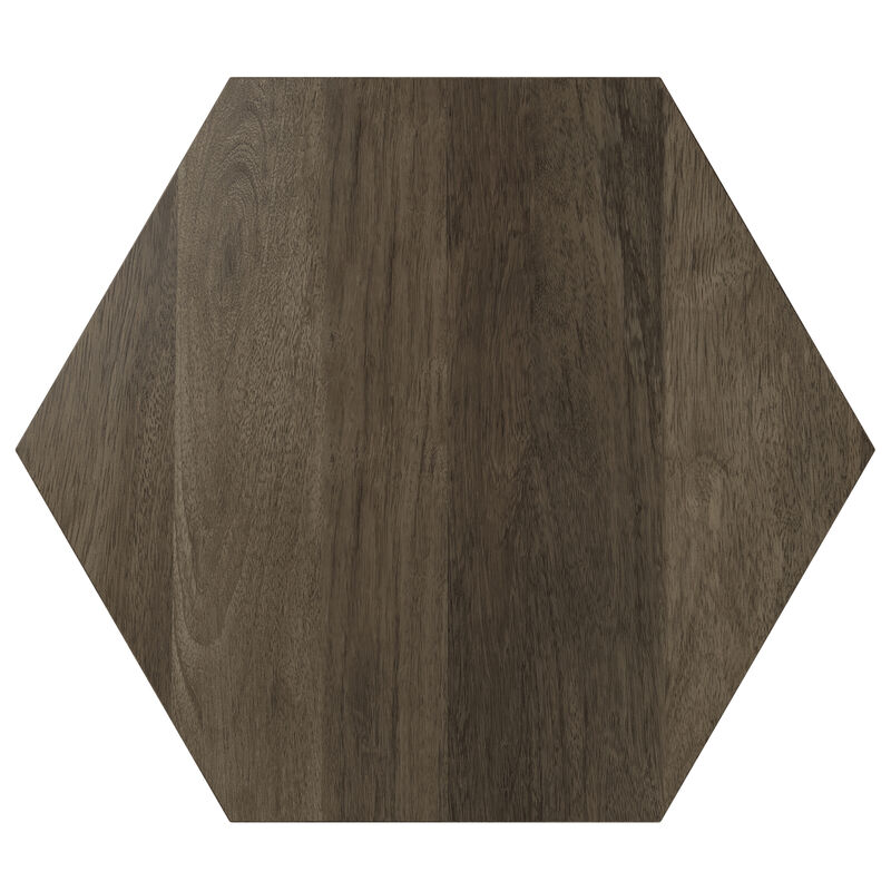 Mckinley 16 inch Wide Solid Mango Contemporary End Table in Ash Grey, Assembled