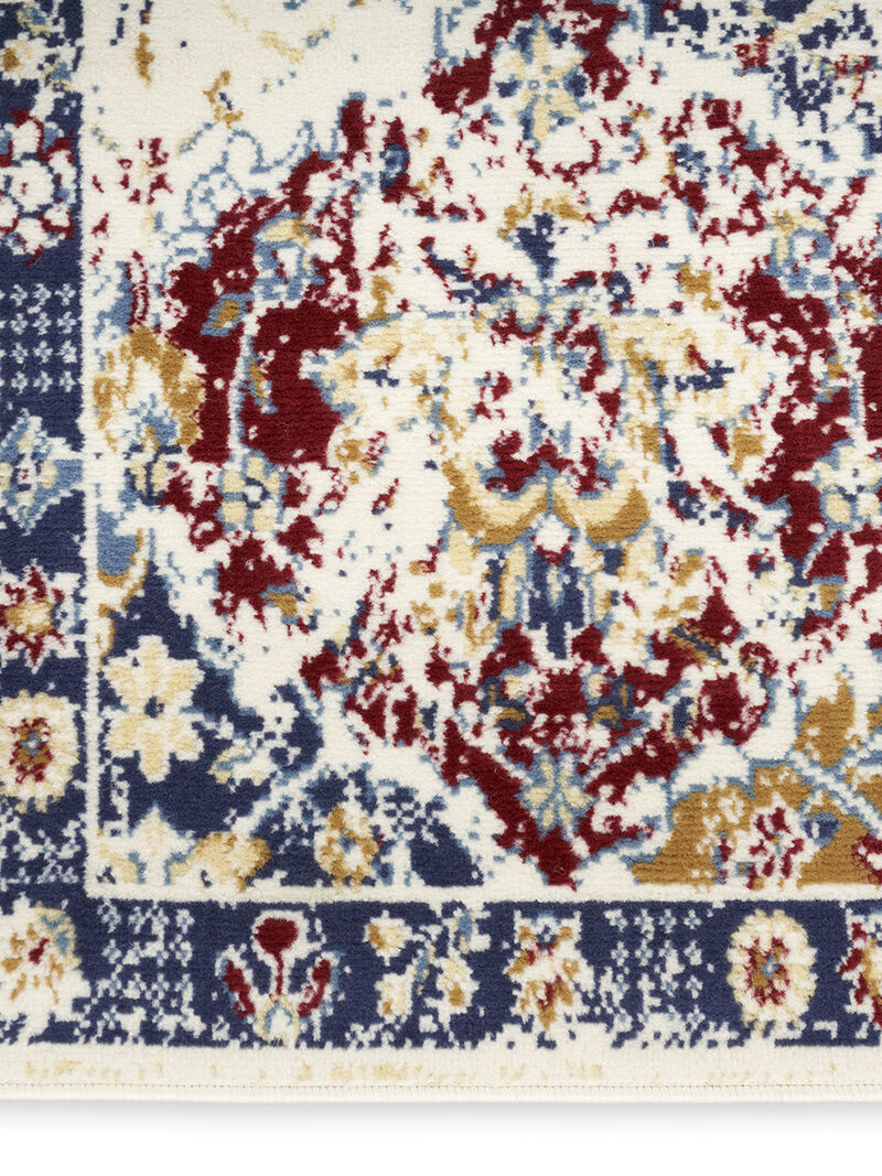Grafix GRF31 Turquoise/Multicolor 2'3" x 10' Rug image number 2