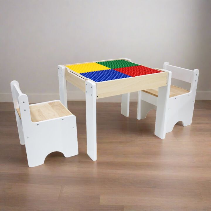 Teamson Kids 3-pc. Multi-Activity Table with Reversible Tabletop & Storage