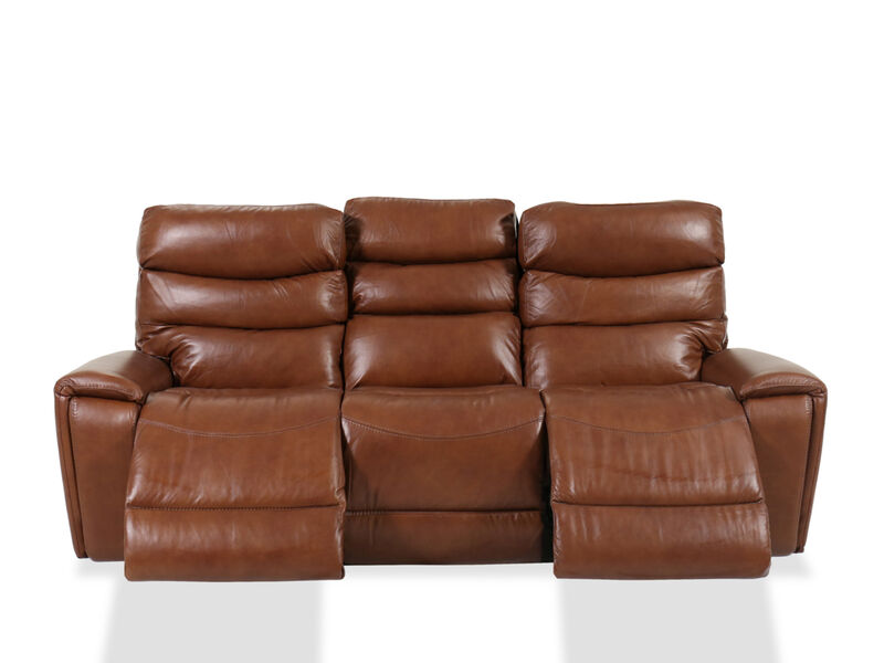 Soren Leather Power Reclining Sofa with Headrest