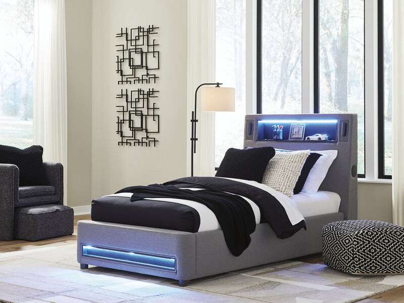 Cayberry Twin Upholstered Bed image number 1