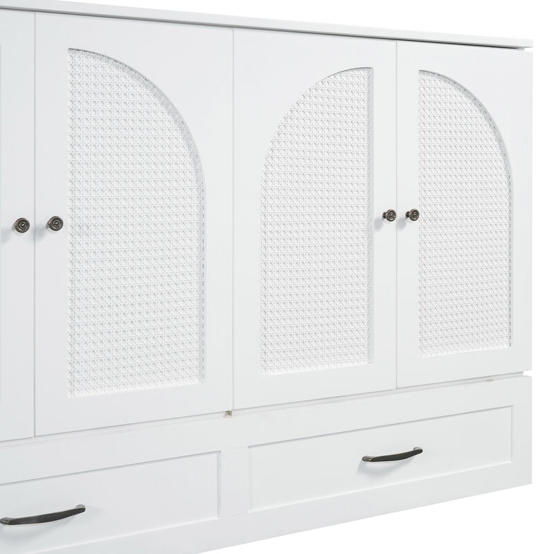 Merax Murphy Bed Cabinet with Drawers