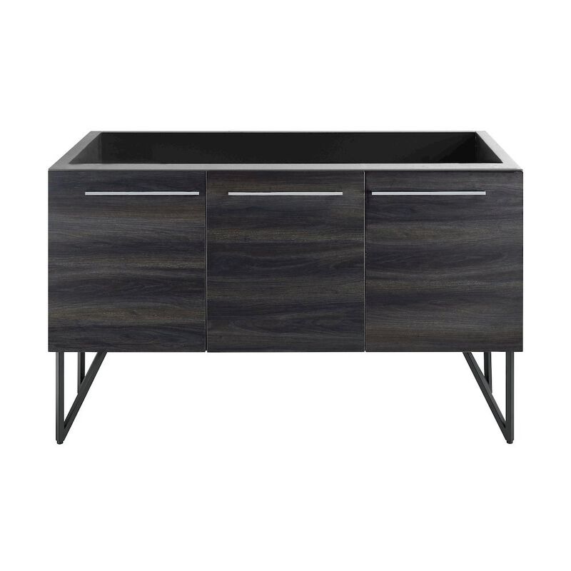Annecy 60 Black Walnut Bathroom Vanity Cabinet Only (SM-BV226) image number 0