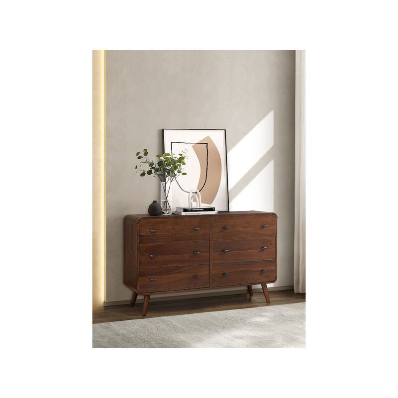 Coaster Co. of America Robyn 6-drawer Dresser Dark Walnut image number 5