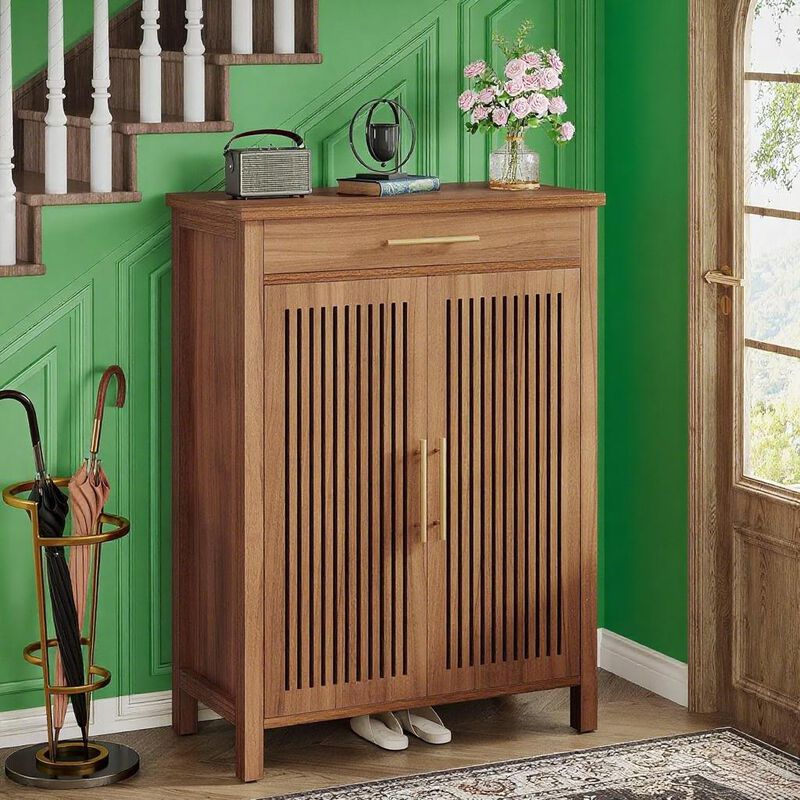 Large Shoe Cabinet  &ndash; Heavy-Duty Storage Cabinet For Entryway image number 2