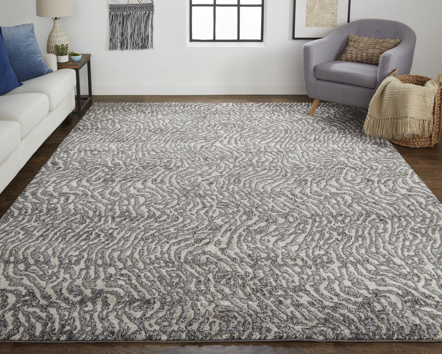 Vancouver 39FJF Gray/Taupe/Ivory 1'8" x 2'10" Rug