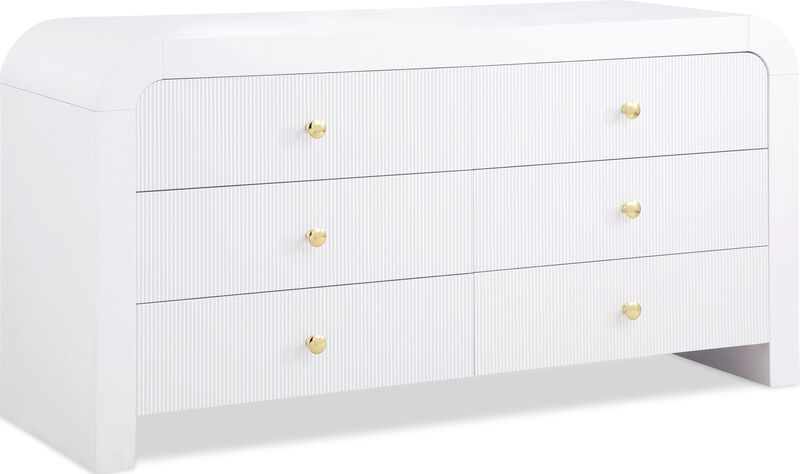 Meridian Furniture Artisto White Dresser image number 0