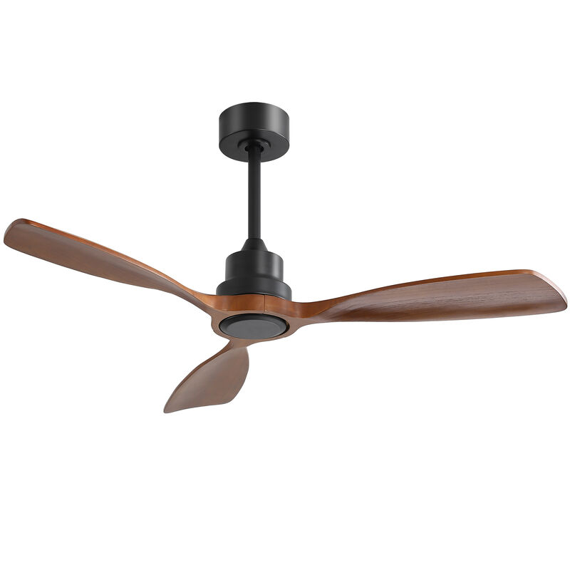 Streamdale 48" Matte Black Ceiling Fan with Remote Control, No Light image number 0