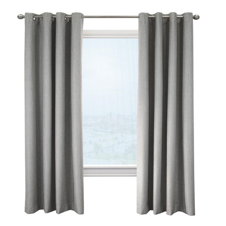 Commonwealth Newberry Grommet Curtain Panel Window Dressing, Greige