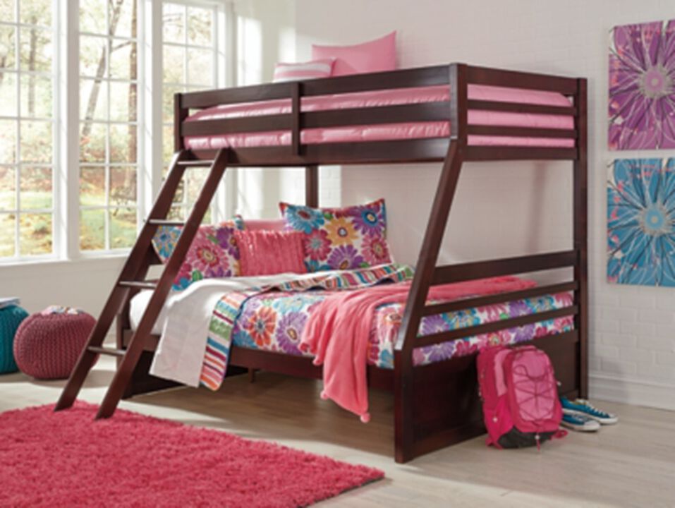 Halanton Twin over Full Bunk Bed with Mattresses