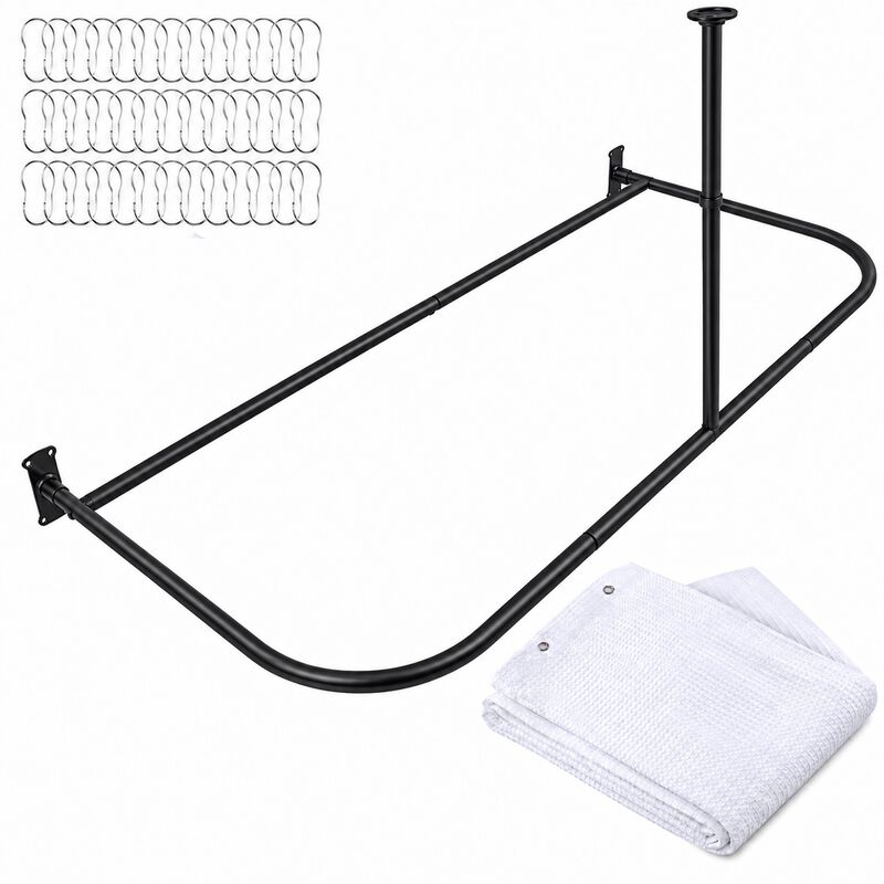 Shower Suites By D-Shaped Shower Curtain Rod image number 0
