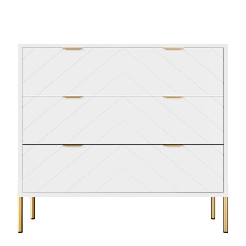 3-Drawer Dresser Chest Cabinet