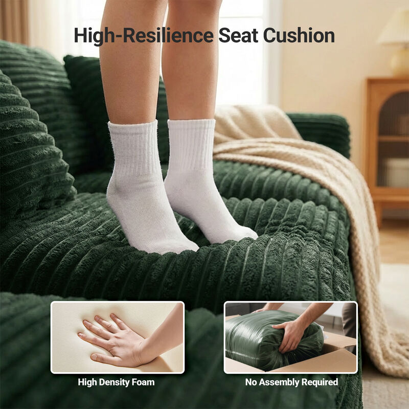 Flirv high-resilience boneless sponge sofa image number 3