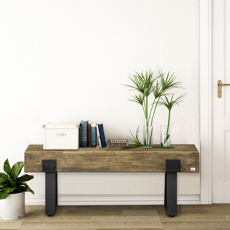 Hivvago End of Bed Bench with Metal Frame image number 6