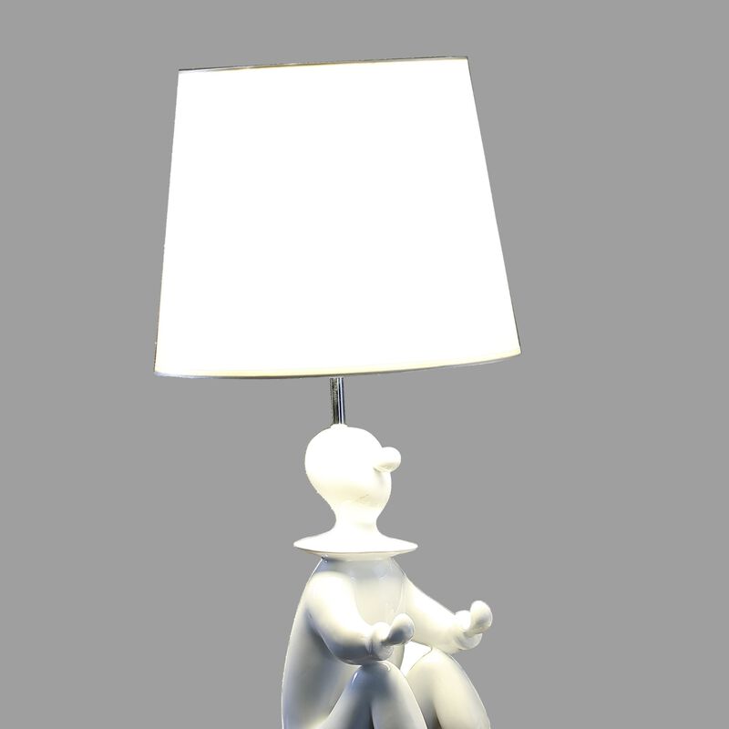 ELEMENT ACE Modern Clown Phone Holder Resin Table Lamp, Fun Decorative Desktop Accent Light for Bedroom, Living Room, Kids Room & Home Interior Decor image number 3