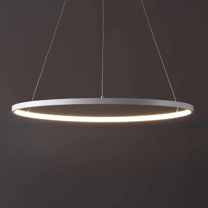 Brice Modern Contemporary Metal Round Dimmable Integrated LED Pendant