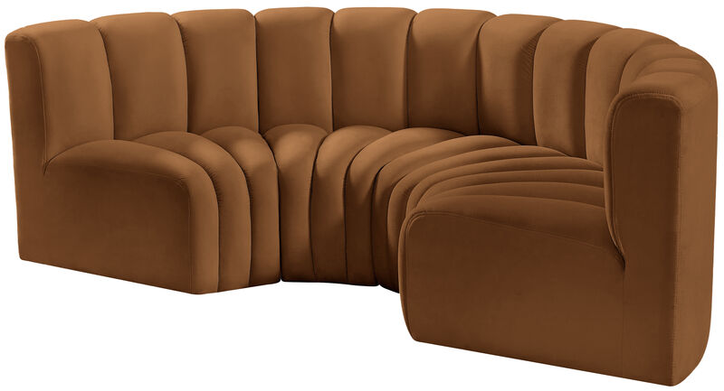 Meridian Furniture Arc Saddle Velvet Modular Sofa image number 5