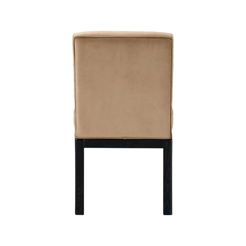 Meridian Furniture Evelyn Beige Velvet Dining Chair