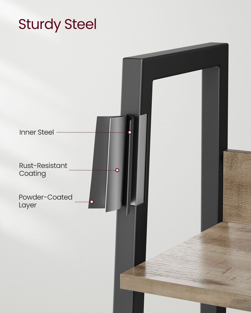 Narrow 5-Tier Ladder Shelf Freestanding Storage for Stylish Spaces