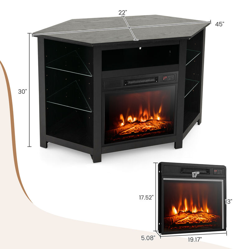 Modern TV Stand with LED Lights &ndash; Entertainment Center for Living Room Storage image number 3