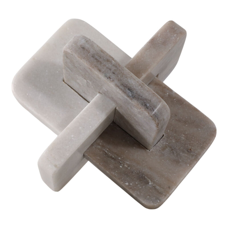 7" Marble Knot, White/beige image number 2