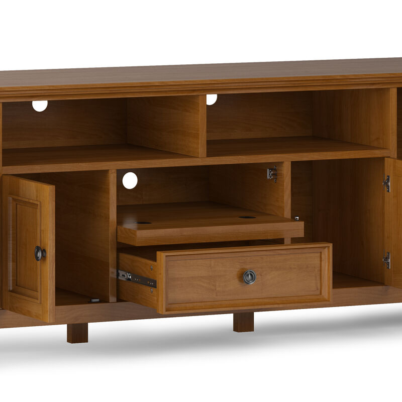 Diszuf Wide Solid Wood TV Stand image number 4