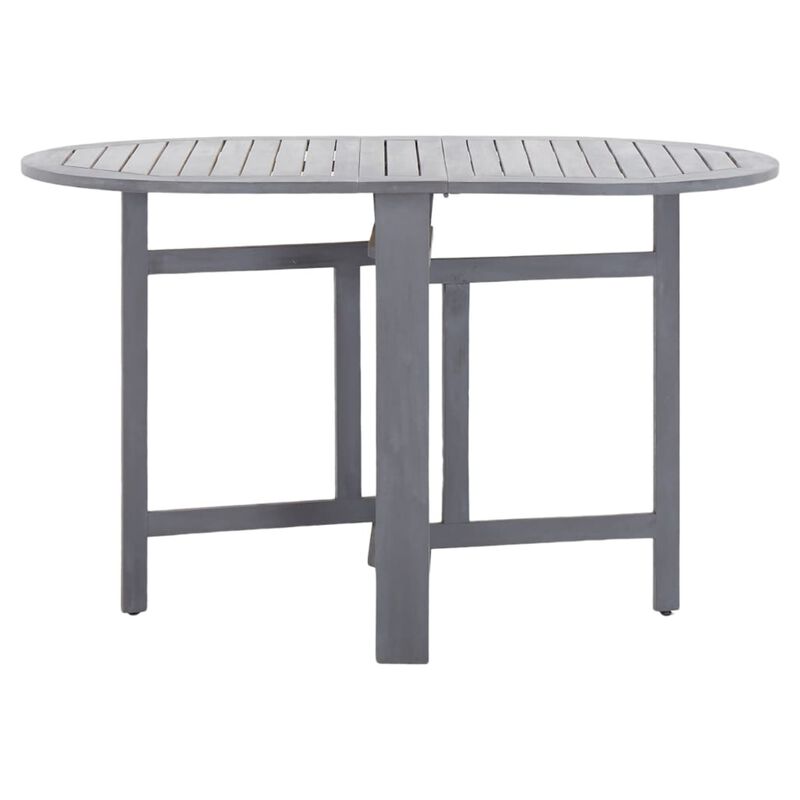 vidaXL Garden Table Gray 47.2"x27.6"x29.1" Solid Acacia Wood