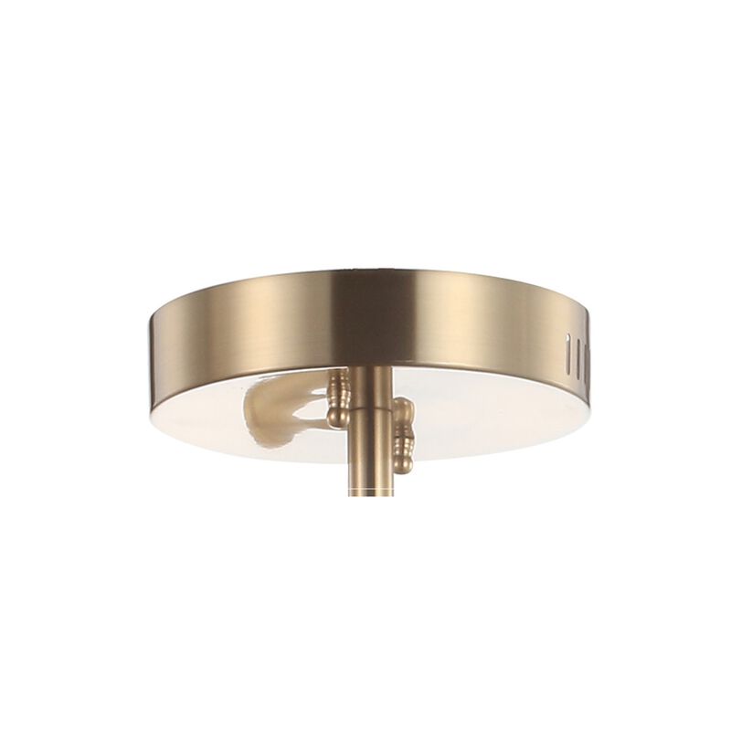 Crucis Modern Metal Integrated LED Semi Flush Mount