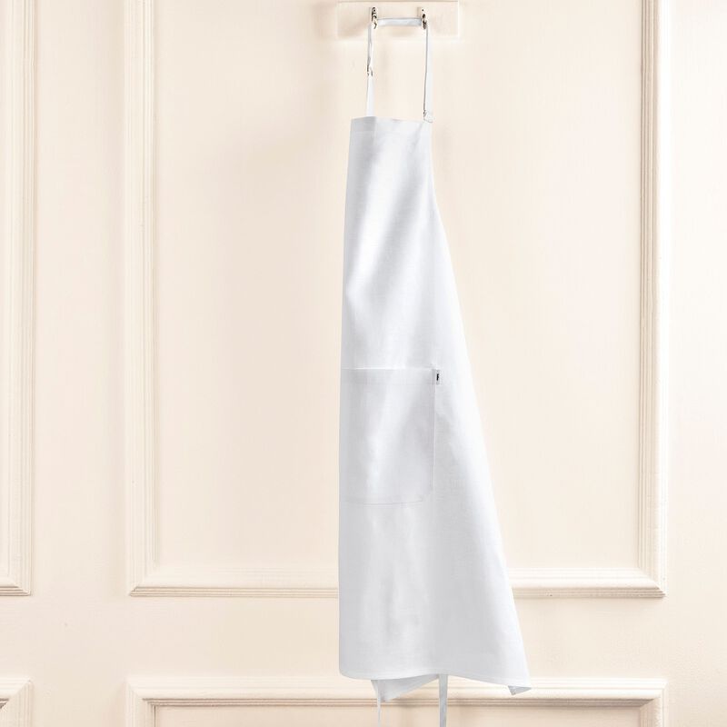 Solino Home 100% Pure Linen Apron - Linen Full Midi Apron image number 4