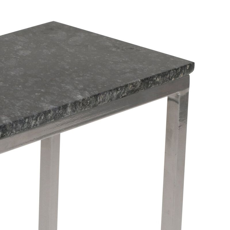 Jofran Aurora Solid Marble Modern Luxury Glam Accent C-Table (Set of 2)