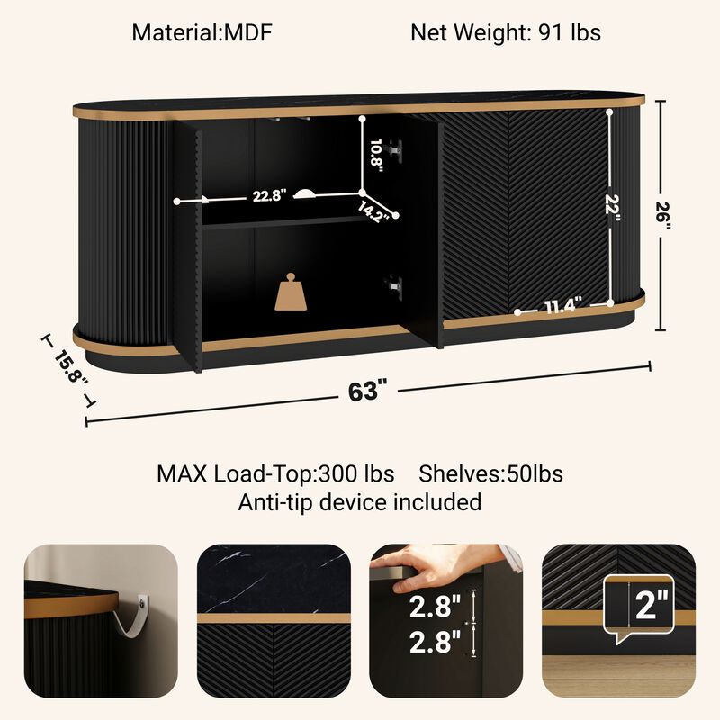 Resttu Sideboard Cabinet image number 4