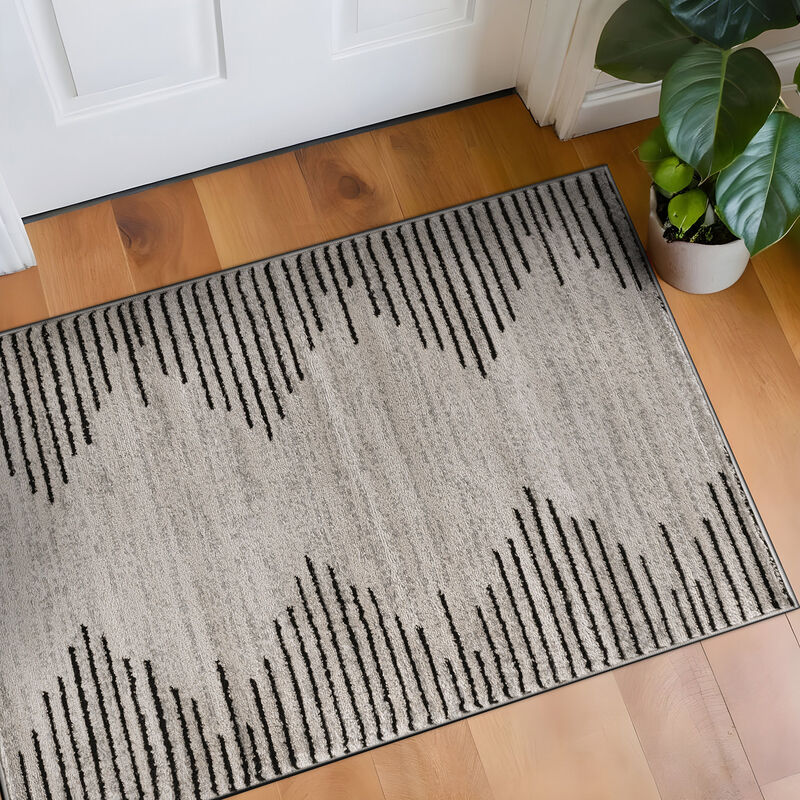 World Rug Gallery Bohemian Stripe Area Rug:  Stain-Resistant,  Low Pile,  Indoor,  Machine Made,  Runner image number 6