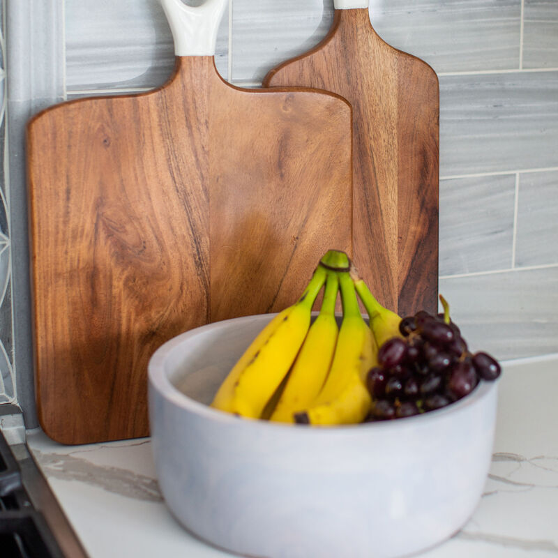 Jeanne Fitz Wood + White Collection Acacia Wood Charcuterie Board - Square image number 4