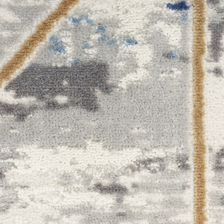 HomeRoots Abstract Non Skid Area Rug