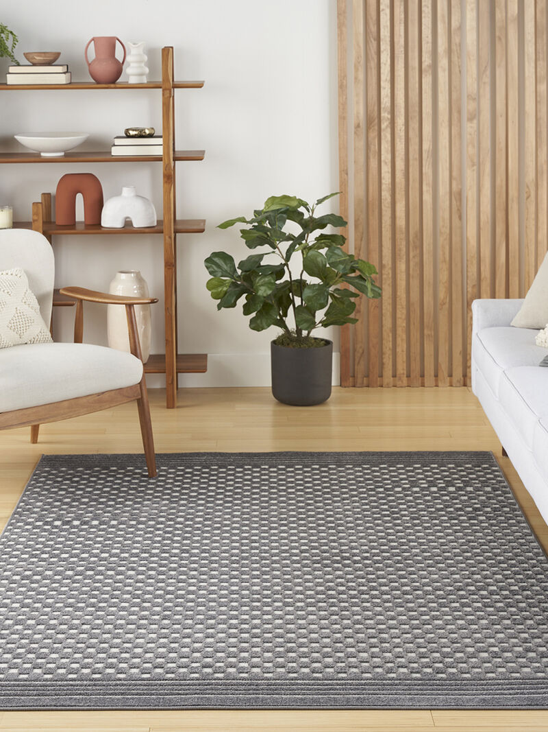 Care Free CAF02 Gray 6'7" x 9'2" Rug