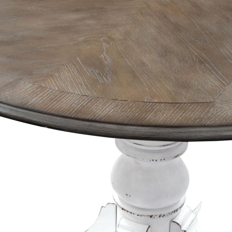 Liberty Furniture Magnolia Manor Drop Leaf Table in Antique White image number 3