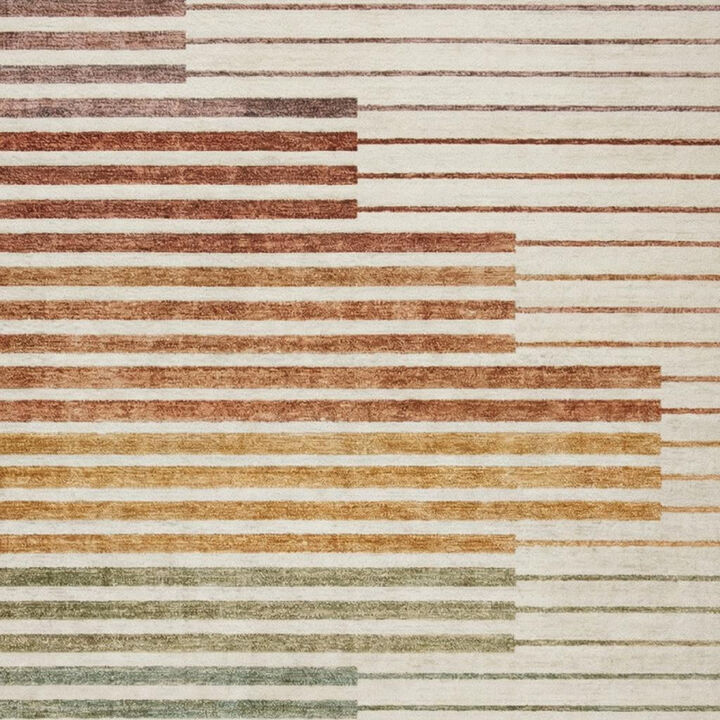HomeRoots Striped Area Rug