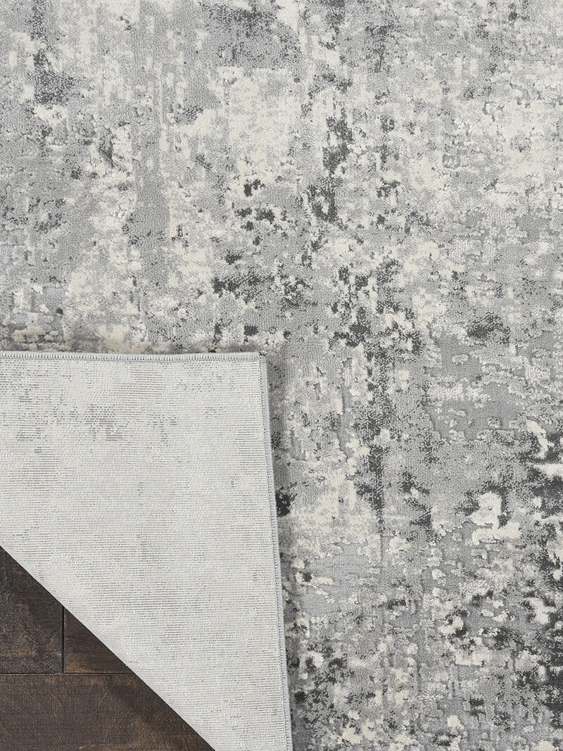 Rustic Textures RUS07 Gray/Beige 2'2" x 7'6" Rug image number 1