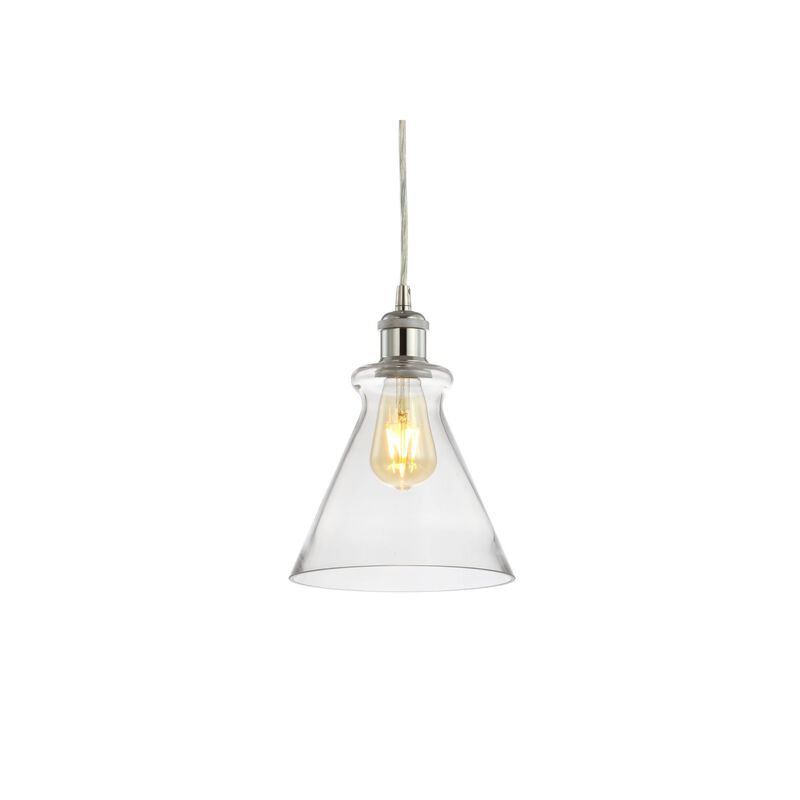 Goldwater Adjustable Drop Metal/Glass LED Pendant