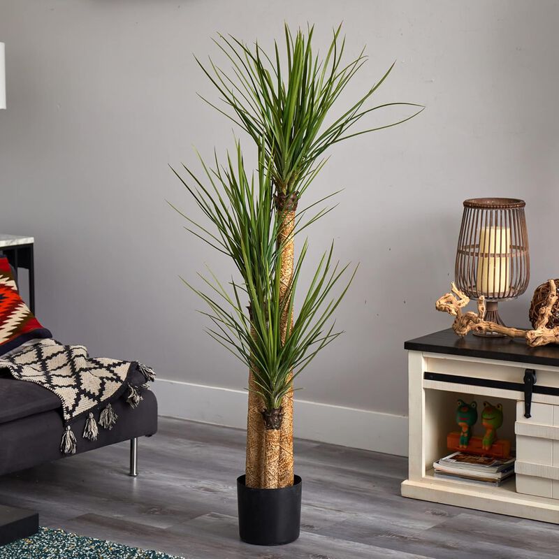 Hivvago 58.5 Inches Yucca Silk Tree