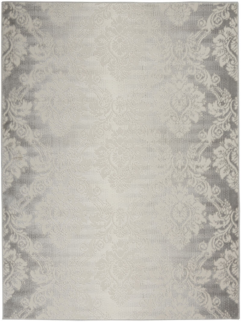 Elation ETN03 Ivory/Gray 5'3" x 7'3" Rug